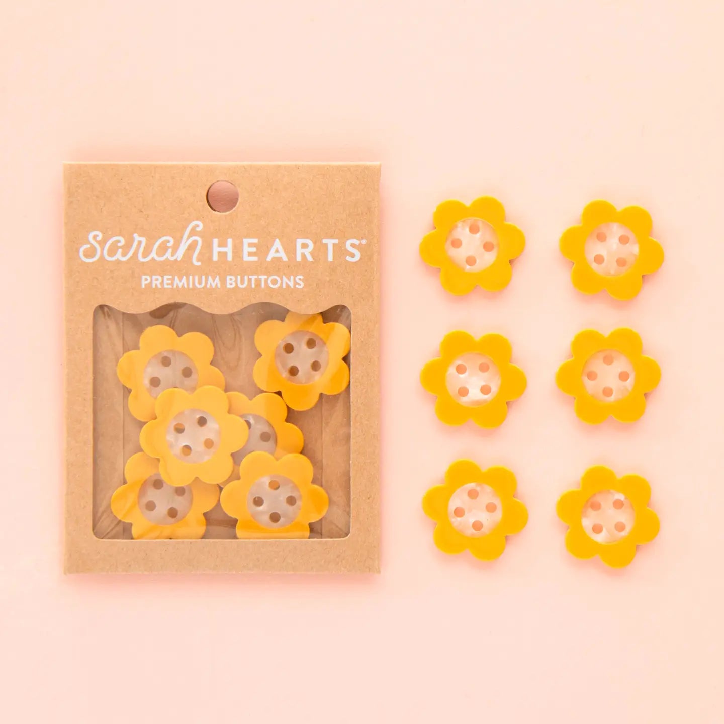 Sarah Hearts Large 1" Buttons