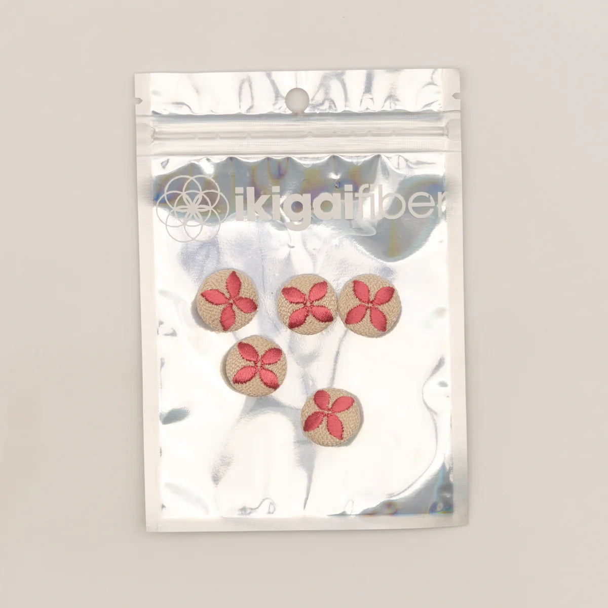 Ikigai Fiber Embroidered Buttons