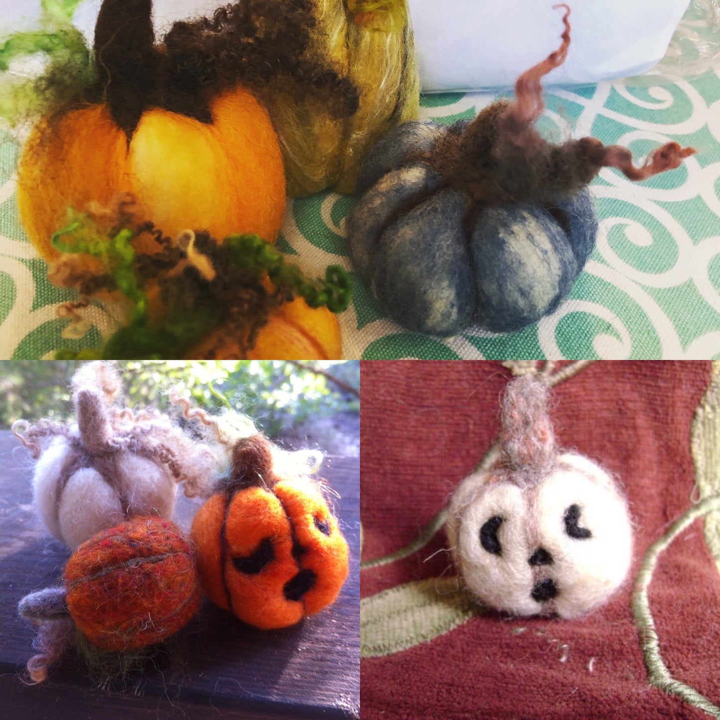 Perfect Felted Fall Pumpkins