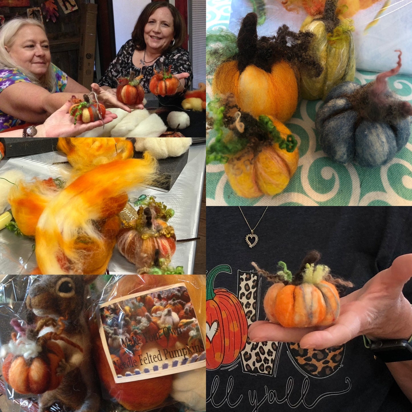 Perfect Felted Fall Pumpkins