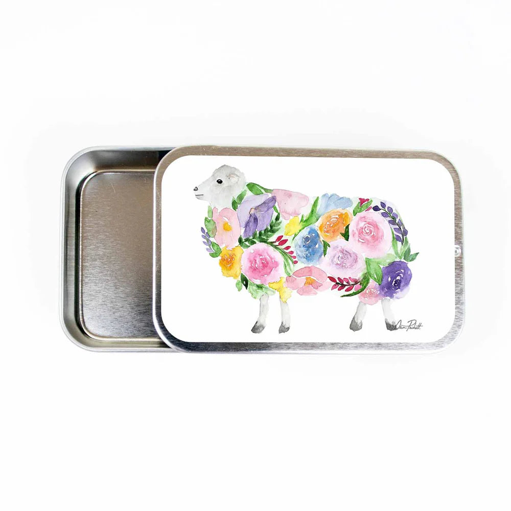 Twice Sheared Sheep Stitch Marker Storage Tin Large