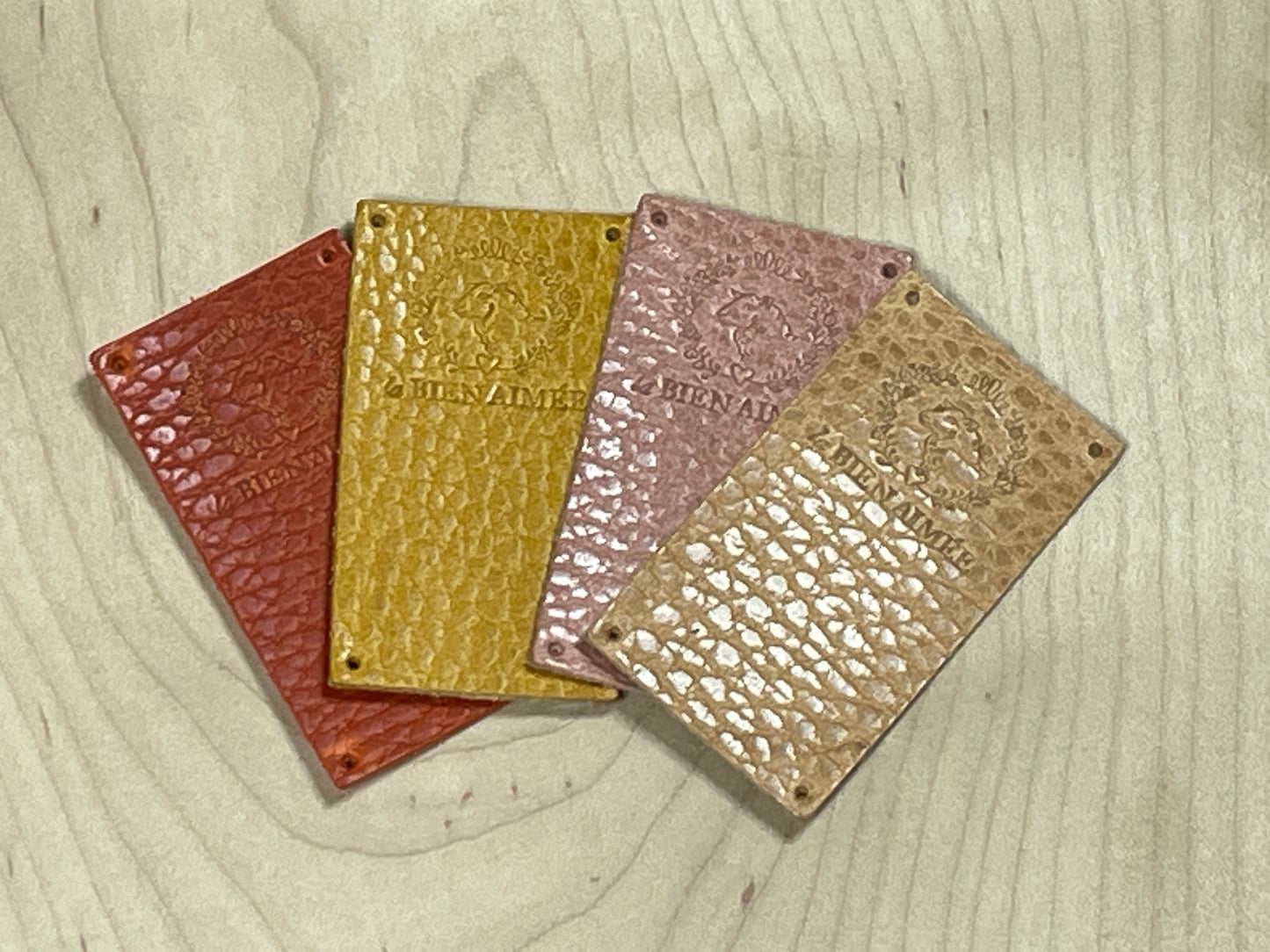La Bien Aimee Leather Tags