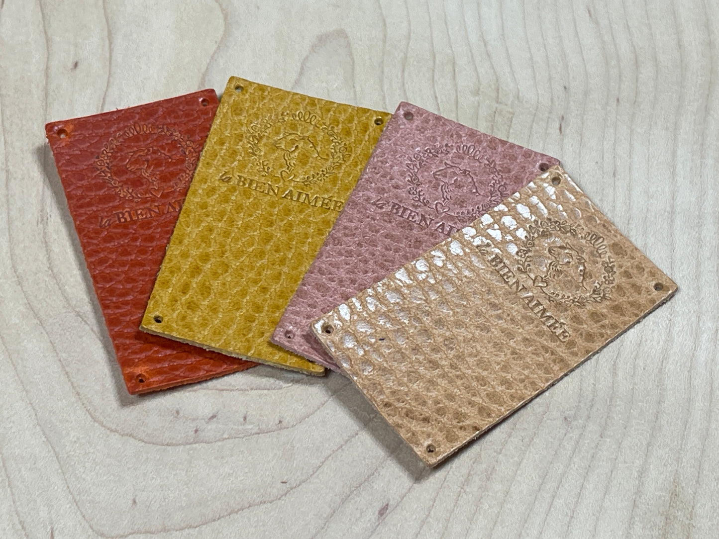 La Bien Aimee Leather Tags