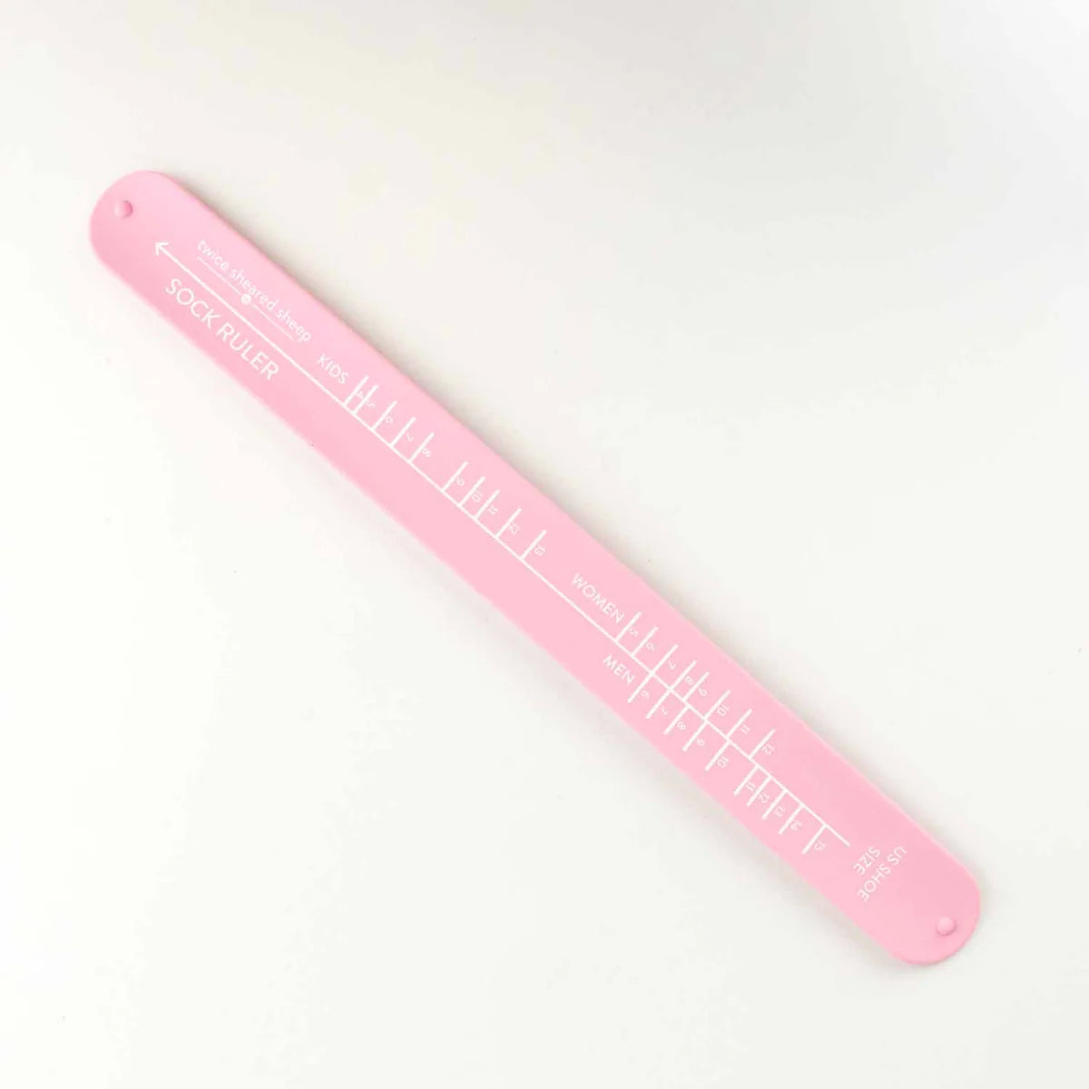 Twice Sheared Sheep Sock Size Ruler