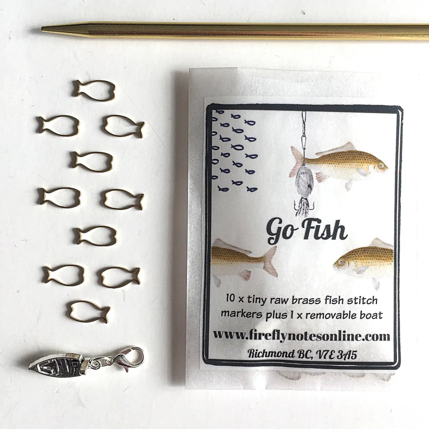Firefly Notes Go Fish Stitch Markers