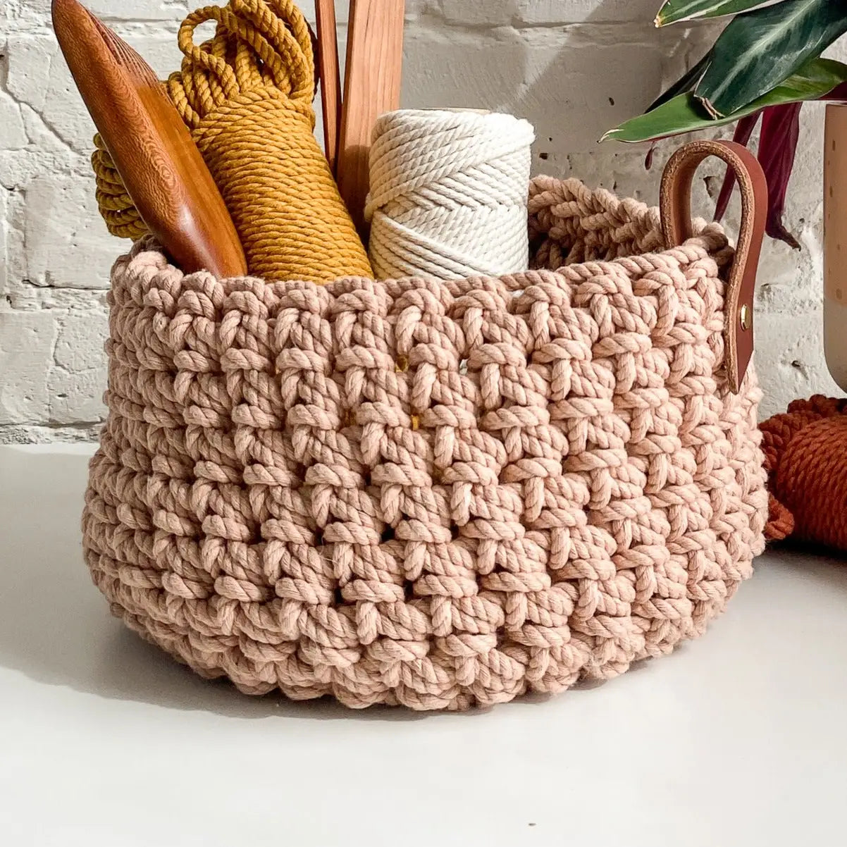 Flax & Twine Chelsea Rope Basket Kit