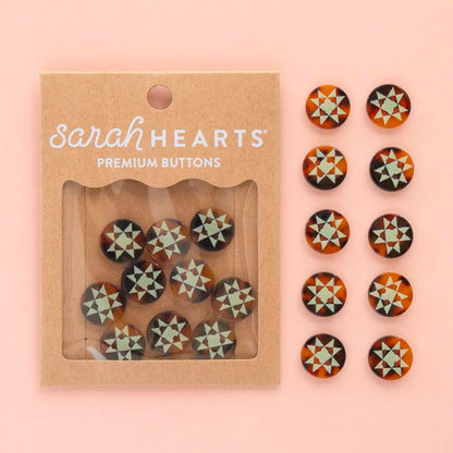 Sarah Hearts Small 5/8" Buttons