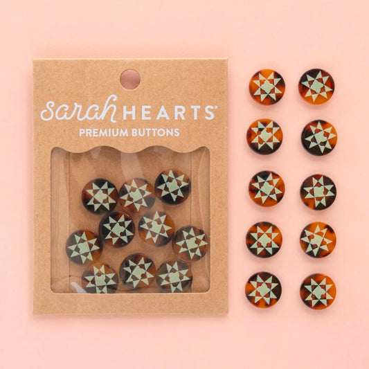 Sarah Hearts Small 5/8" Buttons
