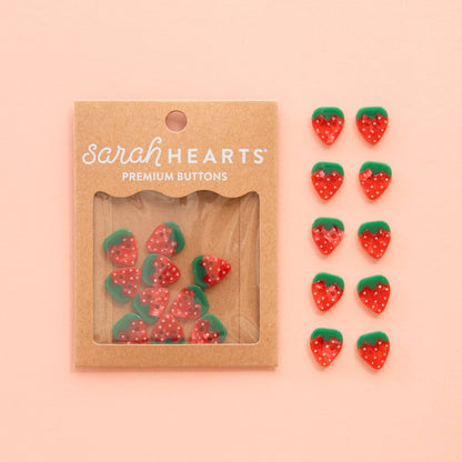 Sarah Hearts Small 5/8" Buttons