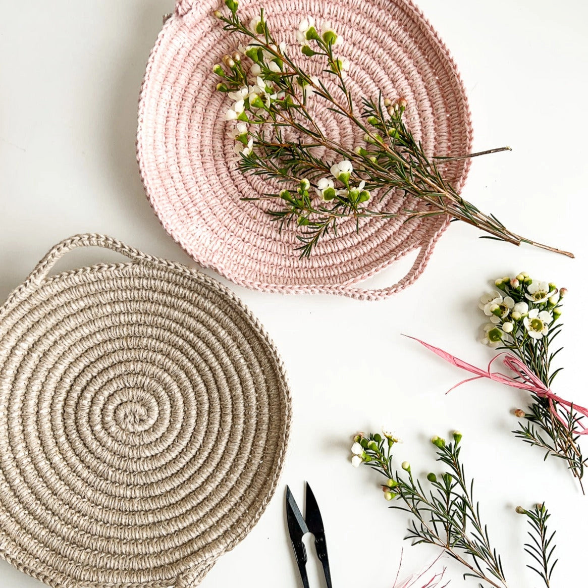 Flax & Twine Skye Linen Basket Kit