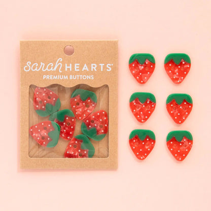 Sarah Hearts Large 1" Buttons