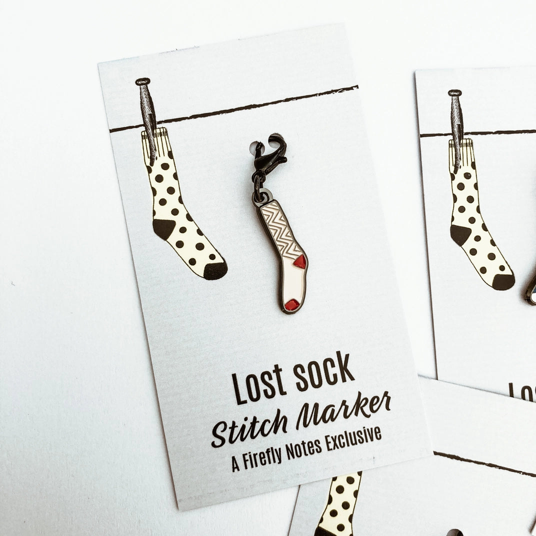 Firefly Notes Lost Sock Single Stitch Marker/Progress Keeper