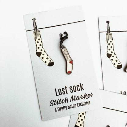 Firefly Notes Lost Sock Single Stitch Marker/Progress Keeper