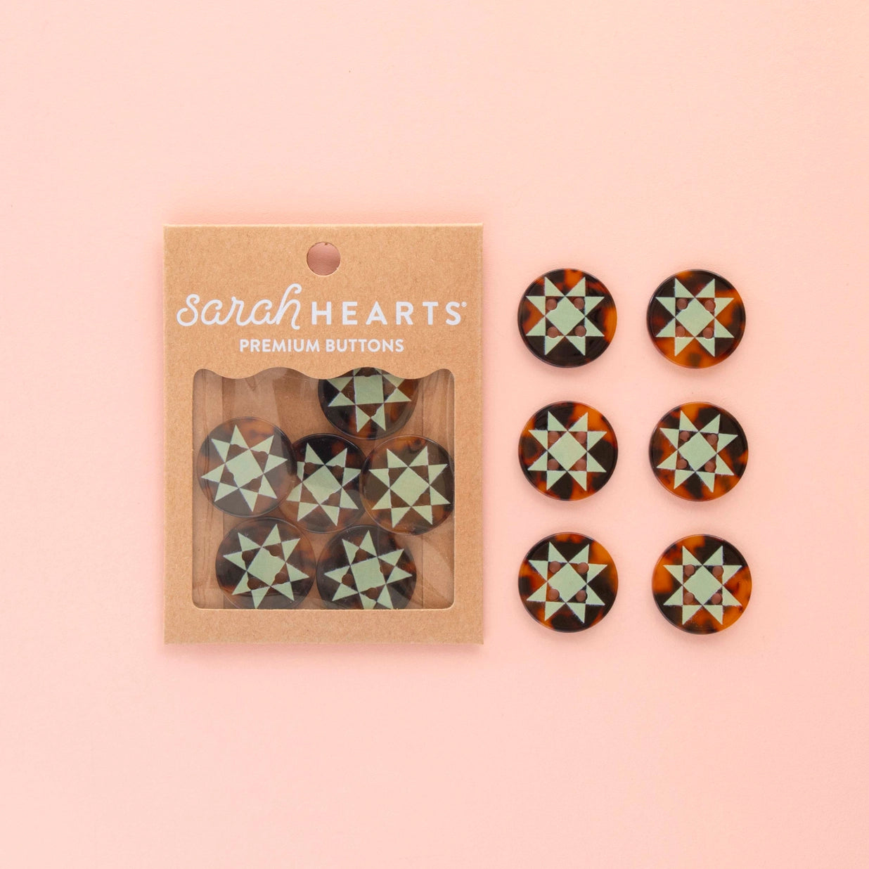 Sarah Hearts Large 1" Buttons