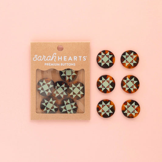 Sarah Hearts Large 1" Buttons