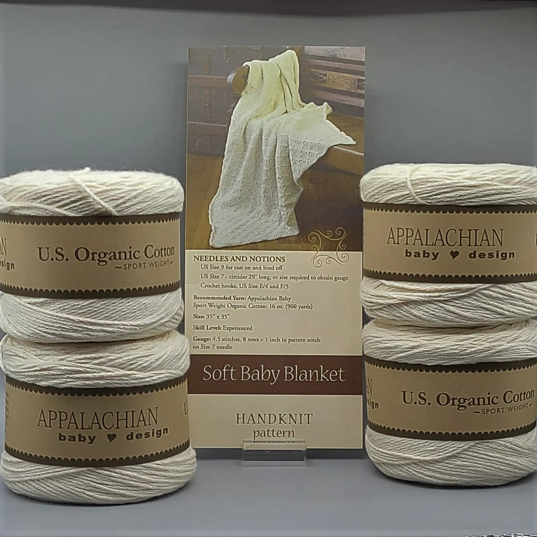 Appalachian Baby Soft U.S. Organic Cotton Blanket Kit