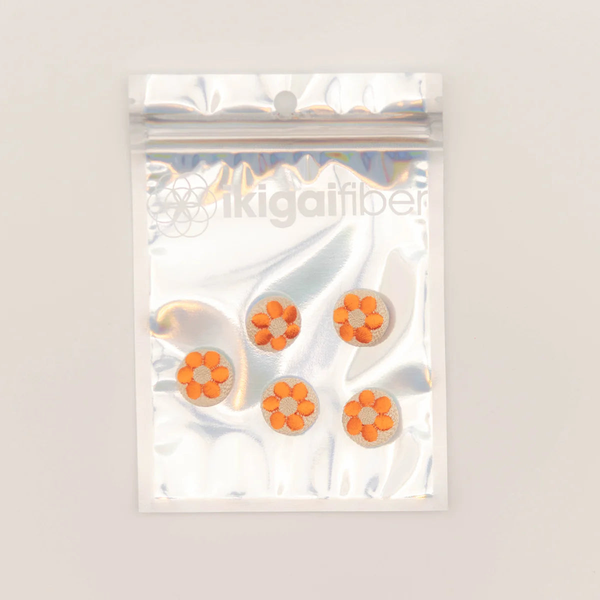 Ikigai Fiber Embroidered Buttons