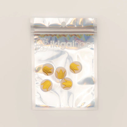 Ikigai Fiber Embroidered Buttons