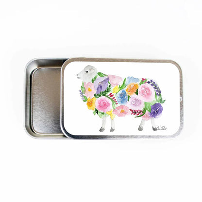 Twice Sheared Sheep Stitch Marker Storage Tin Large