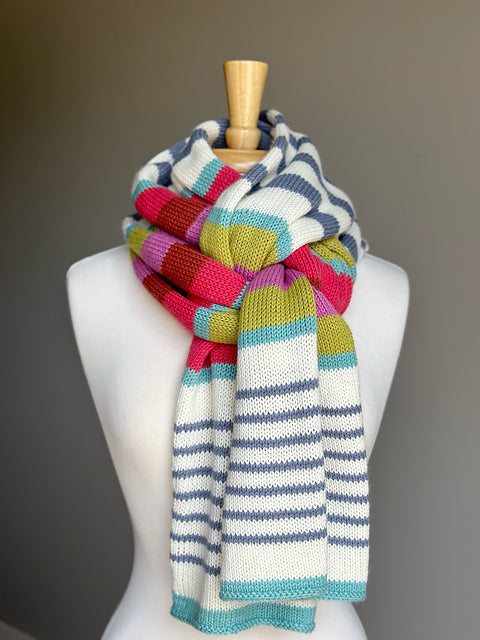 Ikigai Fiber Striped Elements Scarf Kit