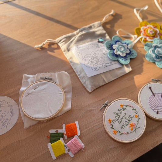 Snarkily Adorable Embroidery Kits