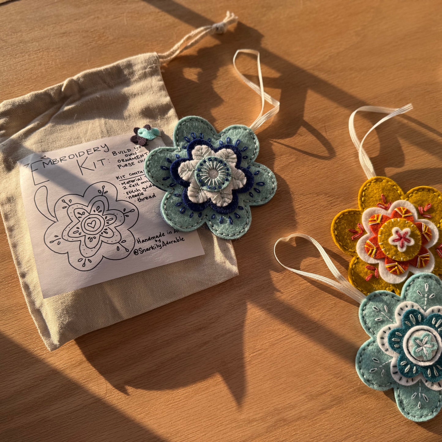 Snarkily Adorable Embroidery Kits