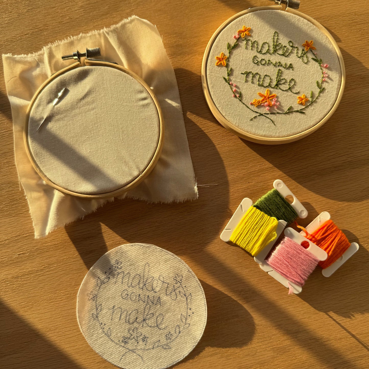 Snarkily Adorable Embroidery Kits