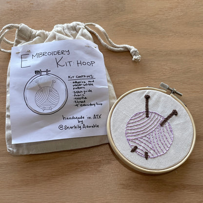 Snarkily Adorable Embroidery Kits