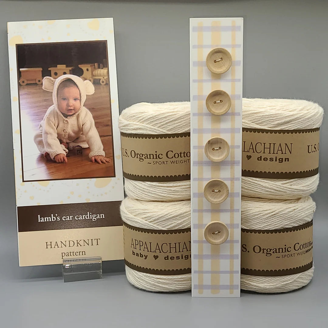Appalachian Baby Lamb's Ear Cardigan Knit Kit