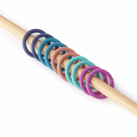 Twice Sheared Sheep Simple Rainbow Ring Stitch Markers
