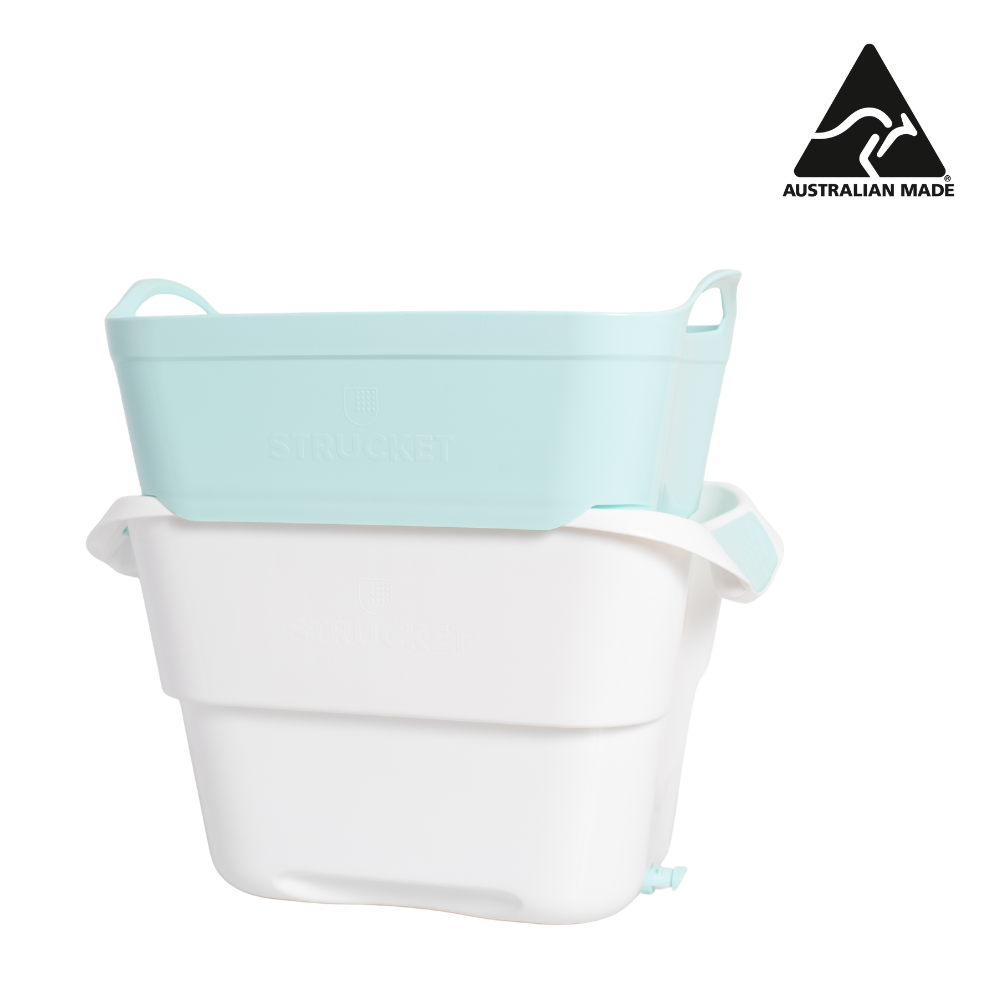 Strucket 19L Interlocking Strainer Bucket with Plug
