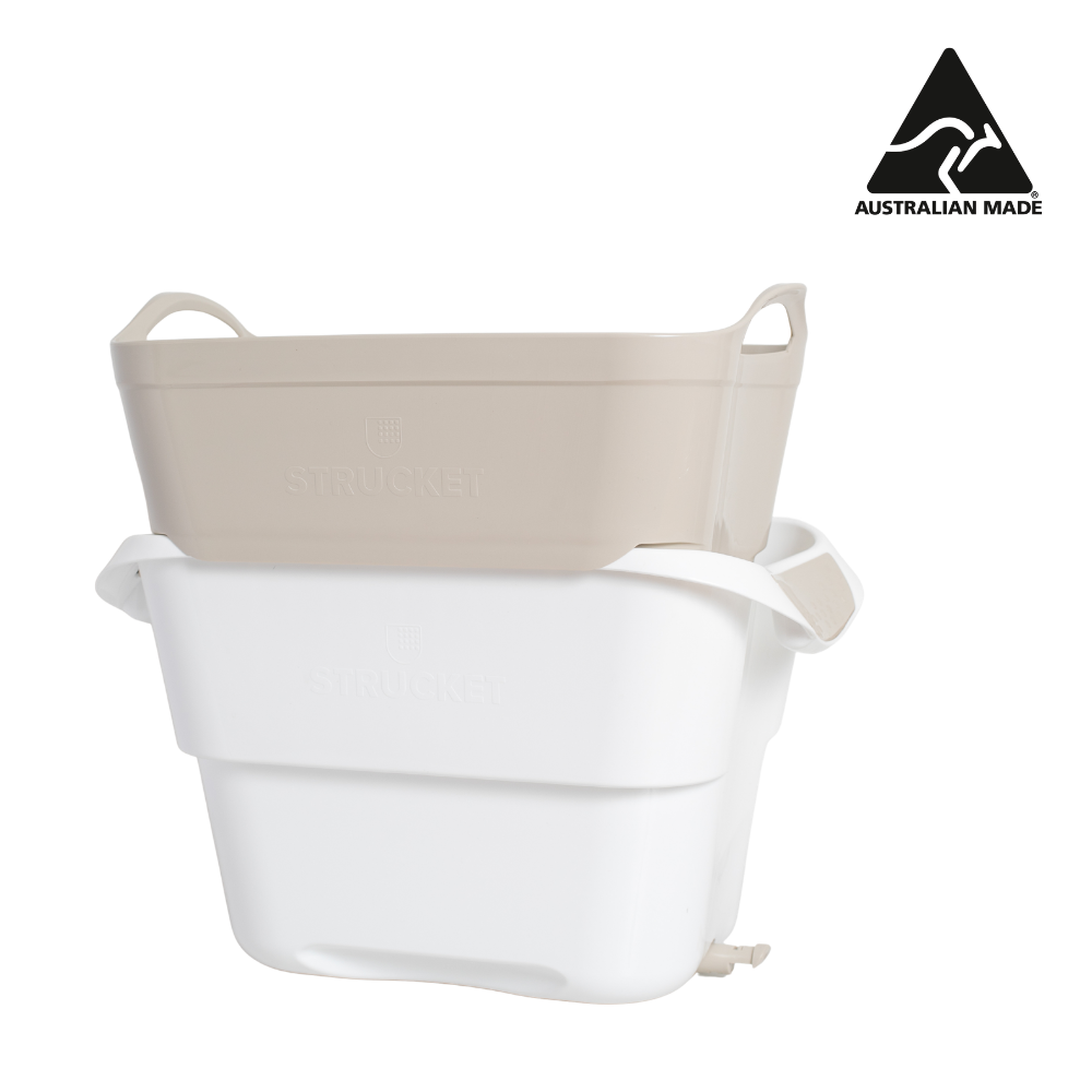 Strucket 19L Interlocking Strainer Bucket with Plug