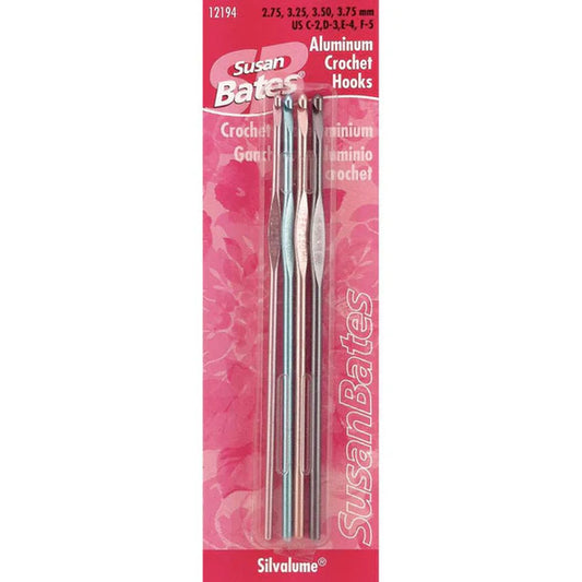 Susan Bates Silvalume Crochet Hook Set