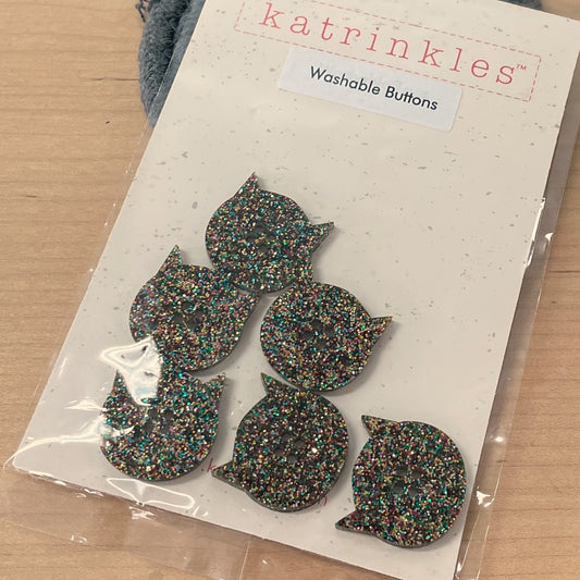 Katrinkles Cat Buttons - Acrylic