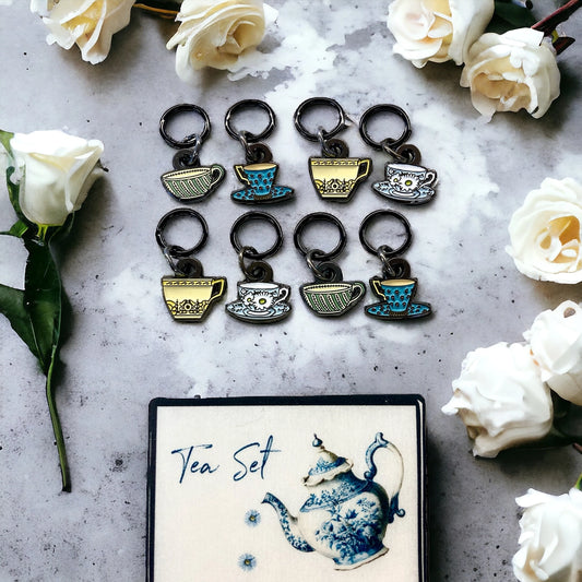 Firefly Notes Tea Set Stitch Markers