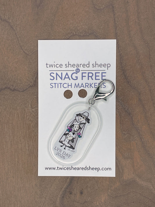 Twice Sheared Sheep 2026 LYS Day Stitch Marker