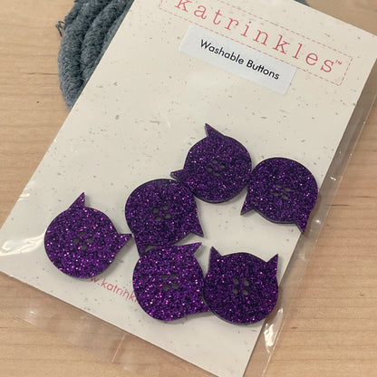 Katrinkles Cat Buttons - Acrylic