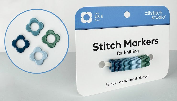 Allstitch Studio Flower Rings Stitch Markers