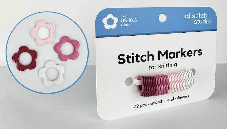 Allstitch Studio Flower Rings Stitch Markers