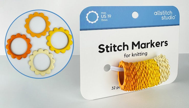 Allstitch Studio Flower Rings Stitch Markers